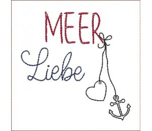 Stickdatei - Meer Liebe
